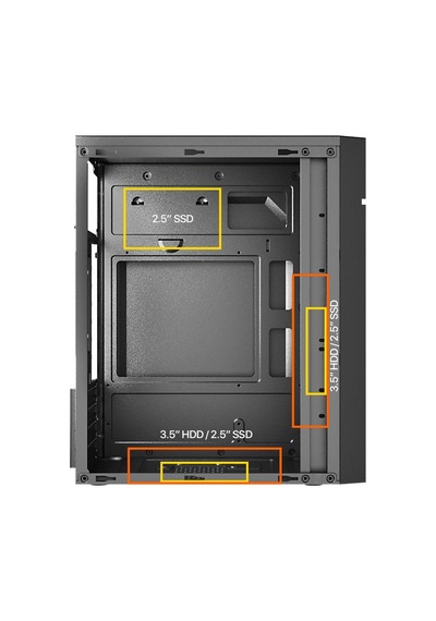 Frısby Fc-2715b, 1x80mm Fan, Siyah, 300w, Usb 2.0, Matx, Mini Tower Kurumsal Kasa