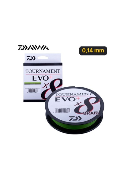 Daiwa Tournament Evo+ 8b Chartreuse İp Misina 135m 0,14 Mm