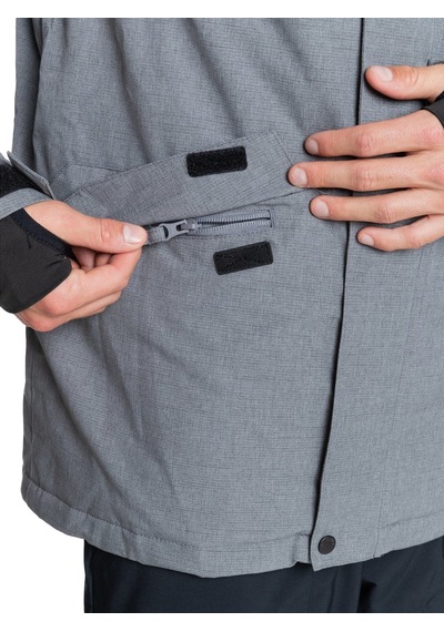 Quıksılver Quiksilver Mission Solid Jk Erkek Gri Snowboard Ceketi Sje0 Gri