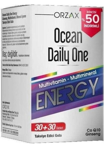 Ocean Daily One Energy 30+30 Tablet - İkincisi %50