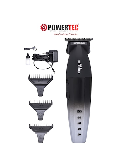 Powertec TR-2727 Black Profesyonel Type-C Şarjlı Sakal Ense Çizim Tıraş Makinesi