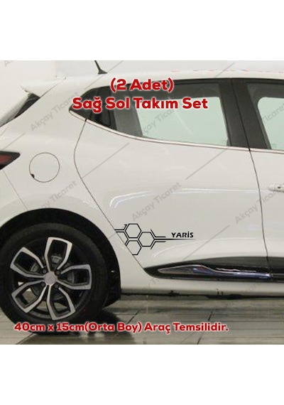 Toyota Yaris Kapı Altı Sticker Yaris Sticker Toyota Oto Sticker