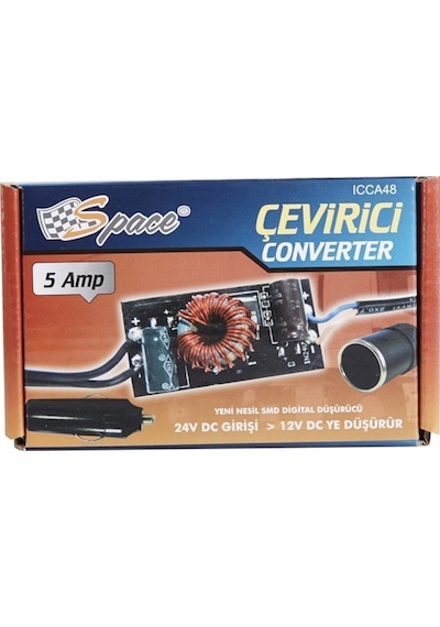 Converter Çevirici (24-12V Çevirici) 5 Amper / Icca48