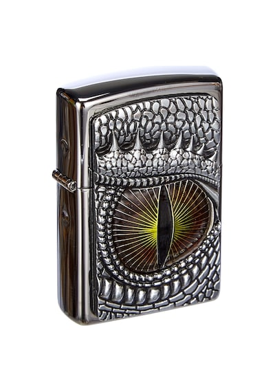 Zippo Dragon Eye Emblem Dizayn Çakmak Gri