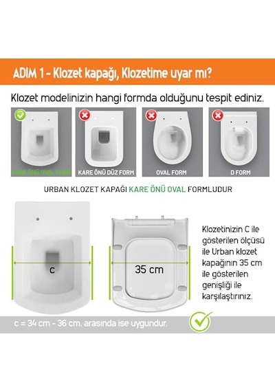 Bisküvi Puretit Manuel Temizleme Klozet Kapağı Uzun Diğer