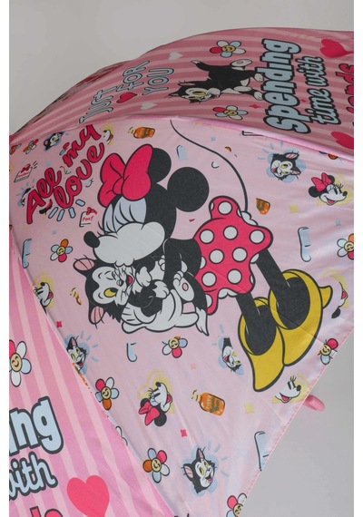 Dekomus Cep Defteri Ve Yeni Sezon Lisanslı Mınnıe Mouse Kılıflı Şemsiye Iconıc Forever Altın