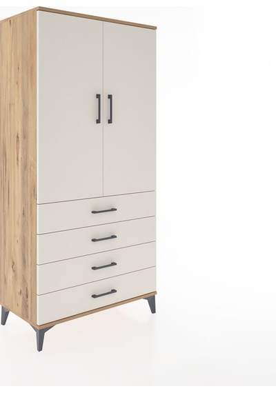 Hyperion Dolap 2 Raflı 4 Çekmeceli 2 Kapaklı 88x44x182 Çam-ay... Çam Hyperion Dolap 2 Raflı 4 Çekmeceli 2 Kapaklı 88x44x182 Çam-ay... Çam