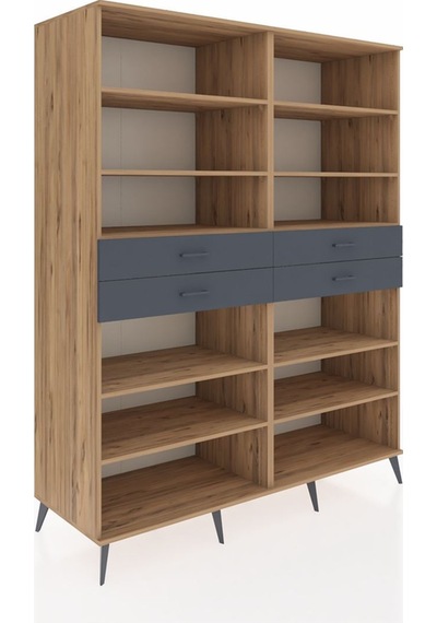 Kronos Gardrop 10 Raflı 4 Çekmeceli 176x59x221 Çam-çam/antrasit Çam/antrasit Kronos Gardrop 10 Raflı 4 Çekmeceli 176x59x221 Çam-çam/antrasit Çam/antrasit