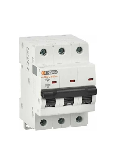 Günsan 3x50a 10ka C Tip 3p Otamat Sigorta Valta