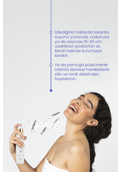Bade Natural Saf Canlandırıcı ve Besleyici Etkili Doğal Lavanta Suyu Tonik 100 ML