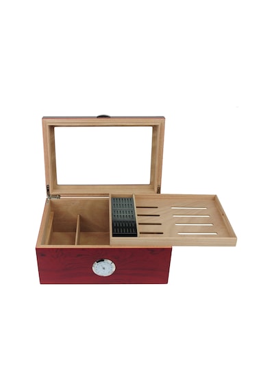Falconetti 2 Katlı Camlı Humidor Puro Kutusu Rc19