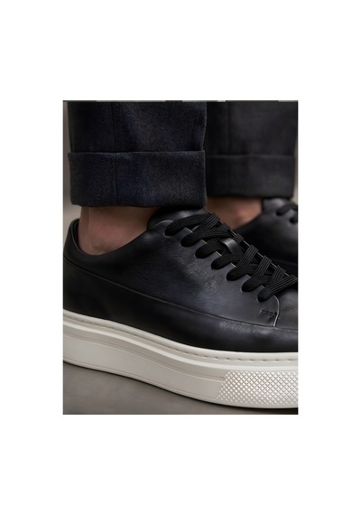 Crc Ayakkabı Orijinal Keçi Derisi Hakiki Deri Erkek Comfort Günlük Ayakkabı Sneaker Siyah