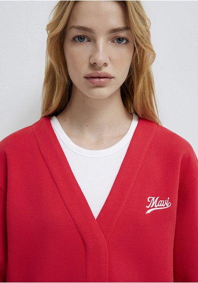 Mavi - Mavi Baskılı Kırmızı Sweatshirt 1s10511-70477 Kırmızı