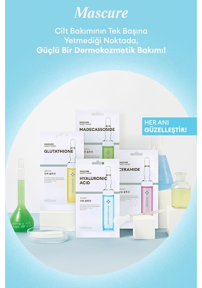 Missha Hyalüronik Asit İçerikli Nemlendirici Yaprak Maske 1 Adet Mascure Hydra Solution Sheet Mask
