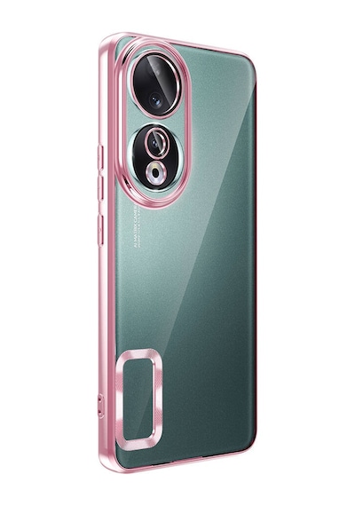 Zore Honor 90 Kılıf Kamera Korumalı Logo Gösteren Omega Kapak - Siyah Siyah