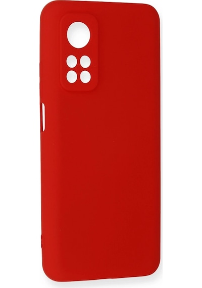 Ilkeshop Newface Xiaomi Mi 10t Kılıf Nano İçi Kadife Silikon - Kırmızı