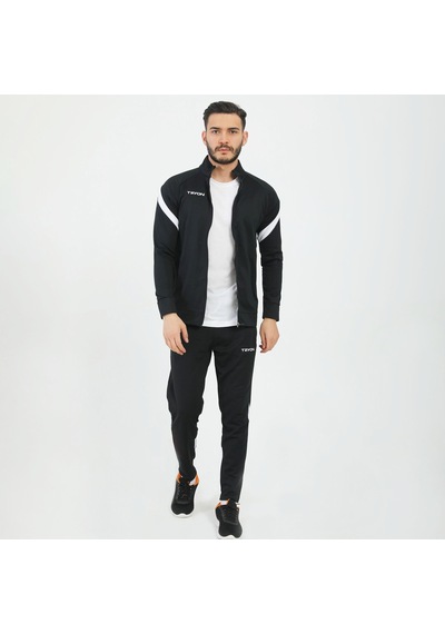 Siyah - Beyaz Tryon Erkek Futbol Kamp Sweat Kamp Eşofman Evo Pro 1018055 Siyah