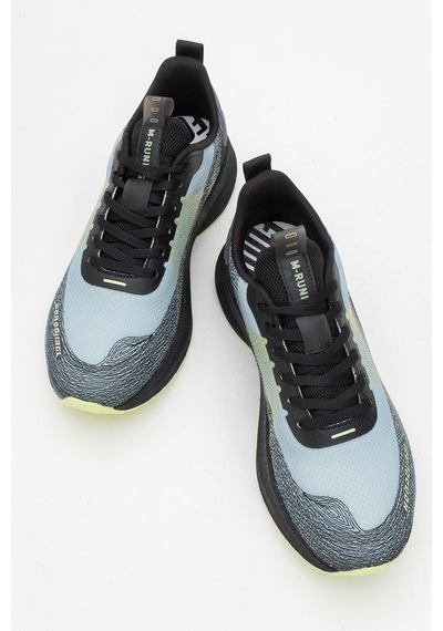 Marcomen Erkek Kalın Taban Bağcıklı Comfort Sneaker Mc 21043 Siyah
