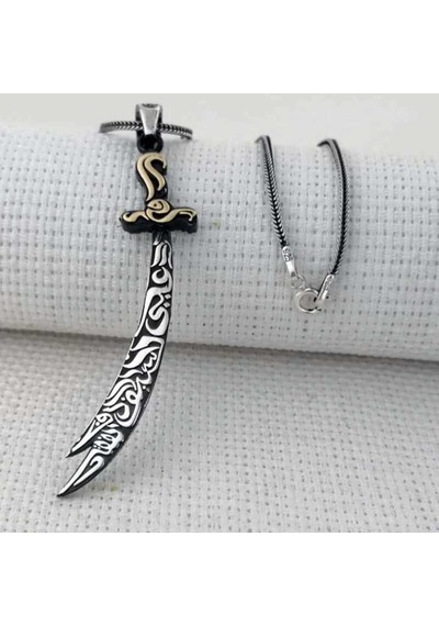 Gümüş Zülfikar Kılıcı Erkek Kolye
