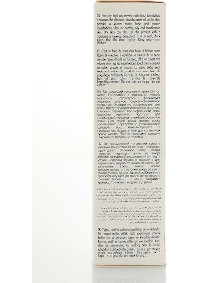Pierre Cardin Chiffon Touch Mat Görünüm Veren Fondöten Porcelain