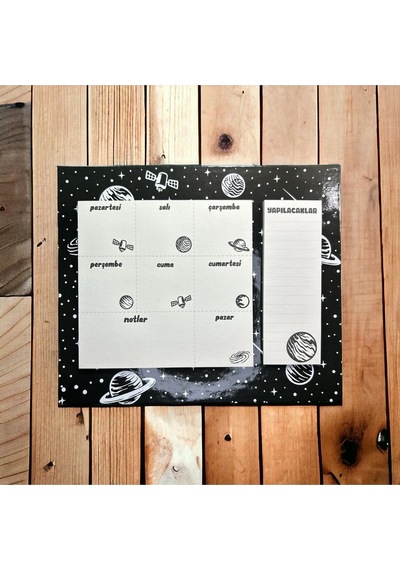 Ceren Hf01 25x21 104 Sayfa Haftalık Planner Ve Yapılacaklar - Uzay Diğer