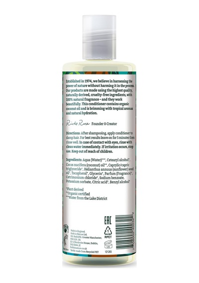 Faith in Nature %99 Doğal nemlendirici Hindistan Cevizi Normal & Kuruya Dönük Saçlar İçin Saç Bakım Kremi 400 ML