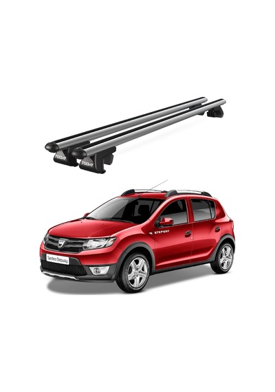Venüs Dacia Sandero Stepway 2009-2012 Uyumlu Gri Ara Atkı Port Bagaj Tavan Barı