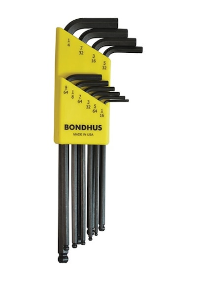 Bondhus 10938 Blx10 Top Başlı L Anahtar Seti