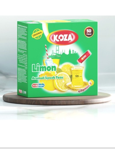 Koza Tek İçimlik Limon Aromalı Toz İçecek 50'li 100 G