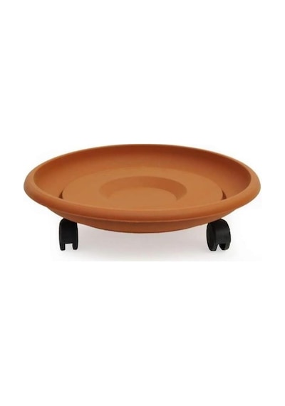 Omnipazar So-tt03 Tekerlekli Saksı Tabağı No 3 Kiremit 108