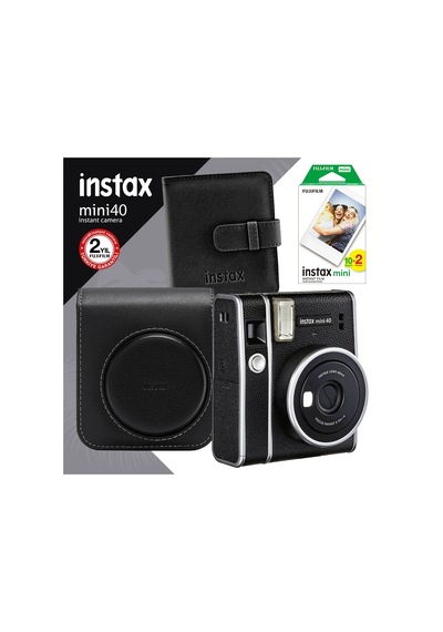 Fujifilm Instax Mini 40 Fotoğraf Makinesi + Seti 1 Siyah