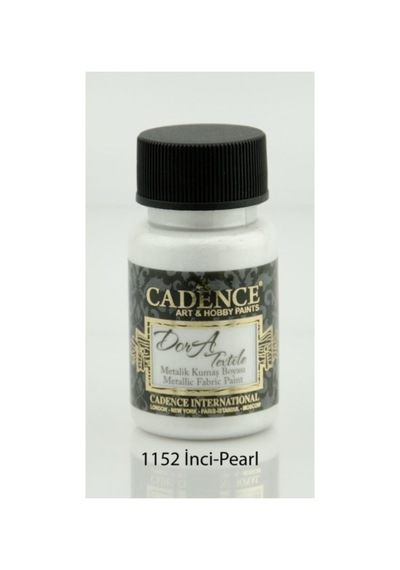 Cadence Dora Metalik Kumaş Boyası 1152 Inci 50 Ml. İnci Beyazı İnci Beyazı