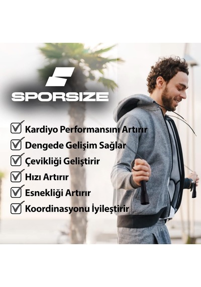 Speed Rope - Uzunluğu Ayarlanabilir Atlama İpi