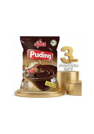 Afia Kakaolu Puding 3x125 Gr