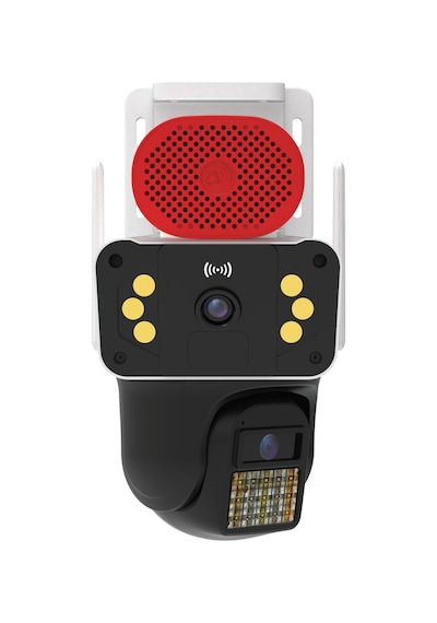 Blic Pro++ Blm-94 6 Mp Çift Lensli Wi-fi Ptz Dış Mekân Ip Güvenlik Kamerası Beyaz, Ip66, Sirenli Ve