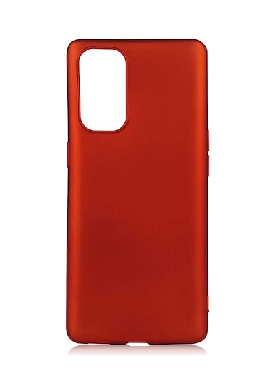 Noktaks - Oppo Reno 5 Pro 5g Uyumlu - Kılıf Mat Soft Esnek Premier Silikon Kapak - T16326 - Kırmızı Kırmızı