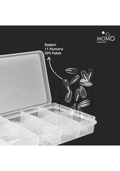 Momo Professional Soft Gel Tips Badem No:11 50'li