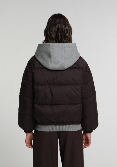 Colin's Colins Regular Fit Kapüşonlu Fermuarlı Astarlı Suya Dayanıklı Kadın Mor Mont Cl1082227 Q1.v1 Dpl Dark Plum
