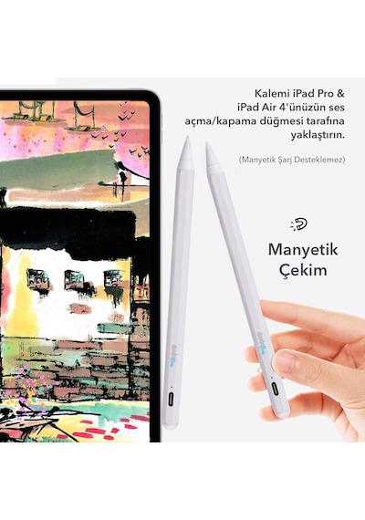 Dodobees K11 Yeni Apple Uyumlu iPad & Pro Manyetik Kapasitif Stylus Kalem