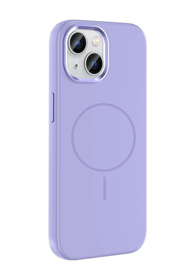 Apple Uyumlu iPhone 15 Kılıf M-safe Şarj Özellikli Metal Kamera Çerçeveli Zore Edi Silikon Kapak