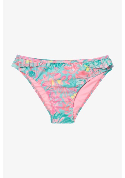 Penti Genç Kız Bali Yaprak Desenli Fırfırlı Tek Omuz Bikini Takımı