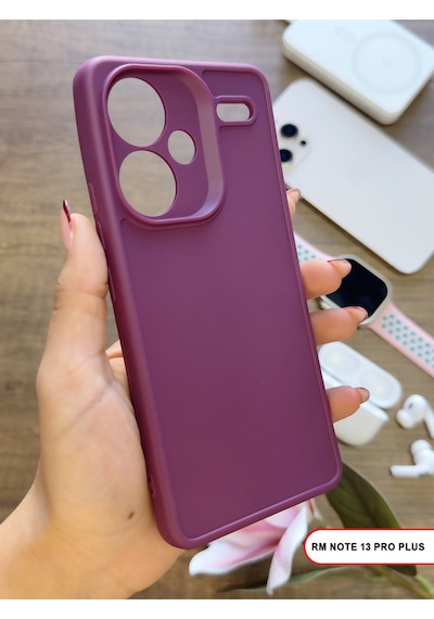 Redmi Note 13 Pro Plus Uyumlu Kamera Korumalı Darbeye Dayanıklı Renk Atmayan Keep Silikon Kılıf Mor