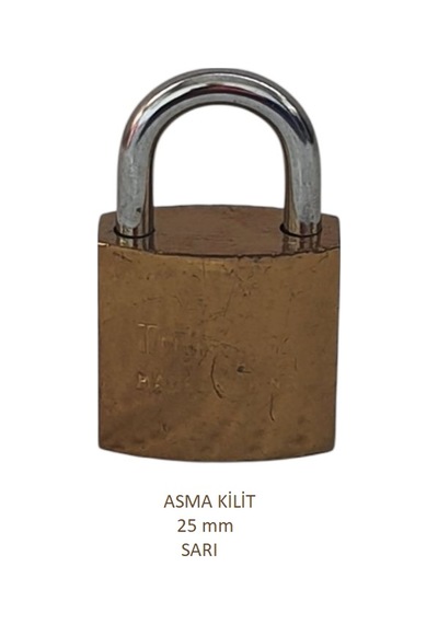 Adilon Asma Kilit, 25 Mm Sarı