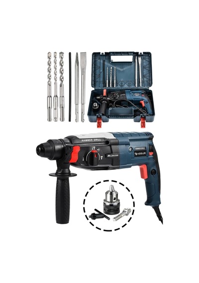 Tr 850w Sds Plus Kırıcı Delici Matkap Metal Şanzıman 2-28 Mm Delme Kapasitesi 3 Fonksiyonlu Darbeli Hilti B