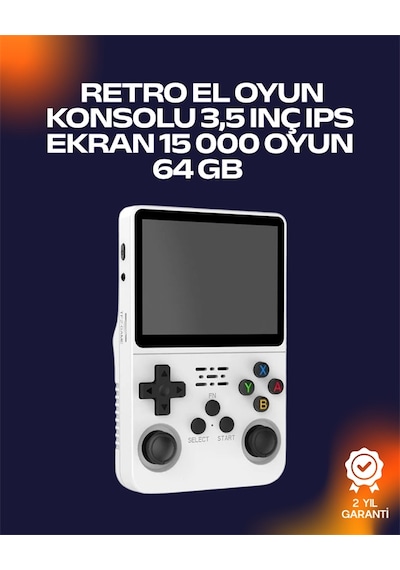 R36s Retro Oyun Cihazı - Çift Microsd Desteği, Çoklu Platform Uyumu, 3200 Mah Batarya