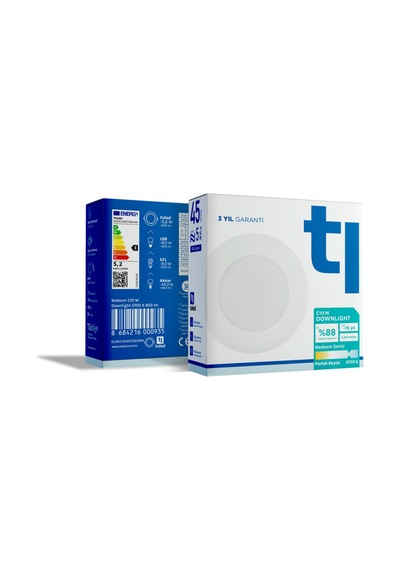 Redeem C10W Downlight, Titreşimsiz, Göz Konforu, 603 Lümen, Parlak Beyaz, 5700 Kelvin Beyaz