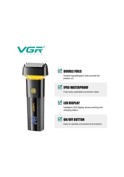 Tıraş Makinesi V-071 & V-355 - 7000 Rpm T-bıçak Trimmer Ipx6 Folyo - 2'li Berber Seti