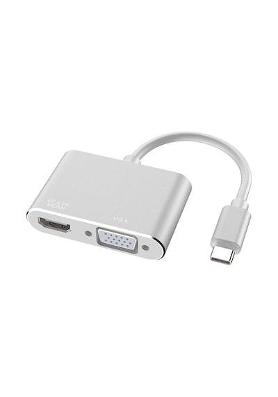 Type-C To Hdmi Vga 4366P 4K Televizyon Tv Monitör Çevirici Dönüşt