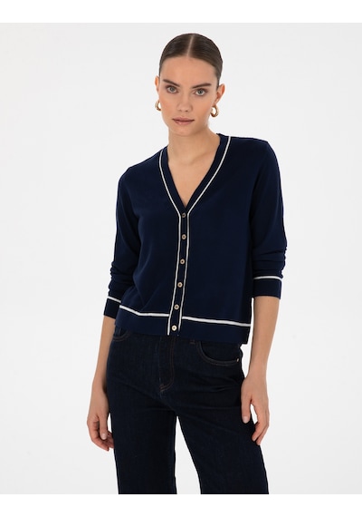 Pierre Cardin Kadın Lacivert Hırka Triko 50316344-vr033 Lacivert