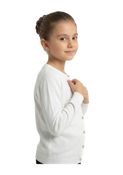 Kız Çocuk Triko Hırka Bgl-st05278 Ekru